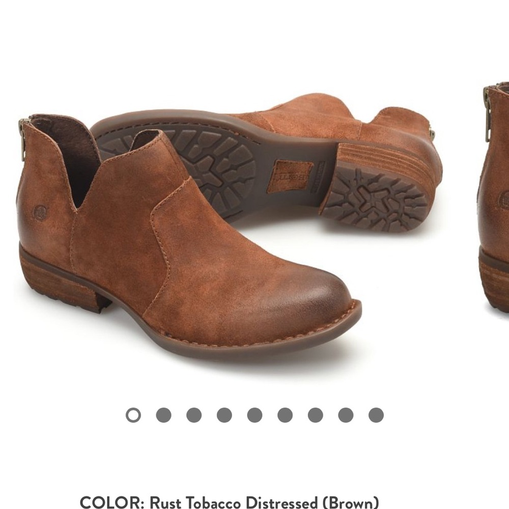 Born Booties in Brown (Rust Tobacco)